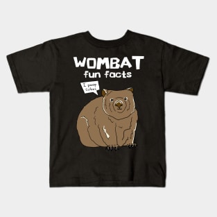 Wombat Fun Facts Kids T-Shirt